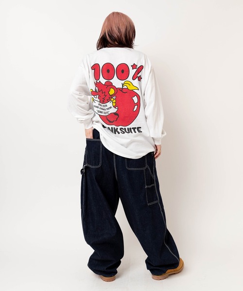 RNA(アールエヌエー)の「M2620 バナープリントロンT(Tシャツ/カットソー・レディース・ホワイト/パープル/ブラック・MEDIUM)」の21枚目の写真
