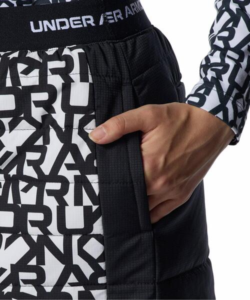 UNDER ARMOUR(アンダーアーマー)の「UAドライブ インサレーテッド プリント スカート(ゴルフ/レディース)(スカート・レディース・ブラック・M/L/S/XL)」の4枚目の写真