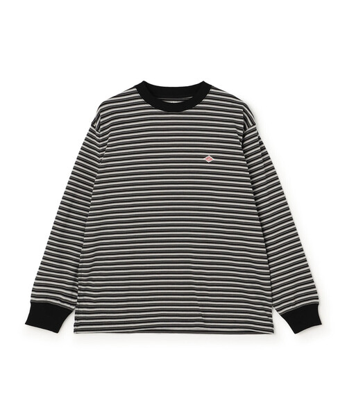 DANTON(ダントン)の「Men's Long Sleeve T-shirt Stripe(Tシャツ/カットソー・メンズ・ブルー系その他/ホワイト系その他5/ブルー系その他5/イエロー系その他/ベージュ系その他/レッド系その他/ブラック系その他・M/XL/L/S/XXL)」の2枚目の写真