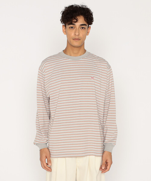 DANTON(ダントン)の「Men's Long Sleeve T-shirt Stripe(Tシャツ/カットソー・メンズ・ブルー系その他/ホワイト系その他5/ブルー系その他5/イエロー系その他/ベージュ系その他/レッド系その他/ブラック系その他・M/XL/L/S/XXL)」の7枚目の写真