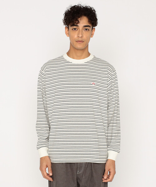 DANTON(ダントン)の「Men's Long Sleeve T-shirt Stripe(Tシャツ/カットソー・メンズ・ブルー系その他/ホワイト系その他5/ブルー系その他5/イエロー系その他/ベージュ系その他/レッド系その他/ブラック系その他・M/XL/L/S/XXL)」の1枚目の写真