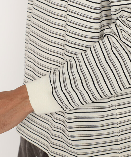 DANTON(ダントン)の「Men's Long Sleeve T-shirt Stripe(Tシャツ/カットソー・メンズ・ブルー系その他/ホワイト系その他5/ブルー系その他5/イエロー系その他/ベージュ系その他/レッド系その他/ブラック系その他・M/XL/L/S/XXL)」の13枚目の写真
