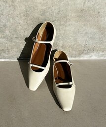 CAPRICIEUX LE'MAGE | Wストラップフラットシューズ(パンプス)