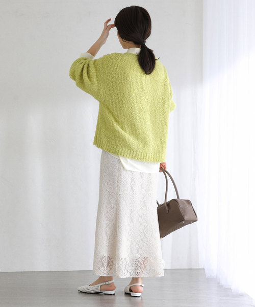 La TOTALITE（ラトータリテ）の「【洗える】マーメイドレーススカート（スカート・レディース・ホワイト/グレー・36/38）」の14枚目の写真