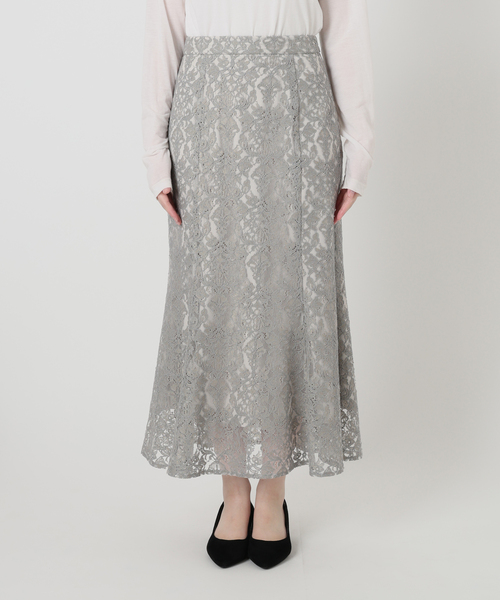 La TOTALITE（ラトータリテ）の「【洗える】マーメイドレーススカート（スカート・レディース・ホワイト/グレー・36/38）」の18枚目の写真