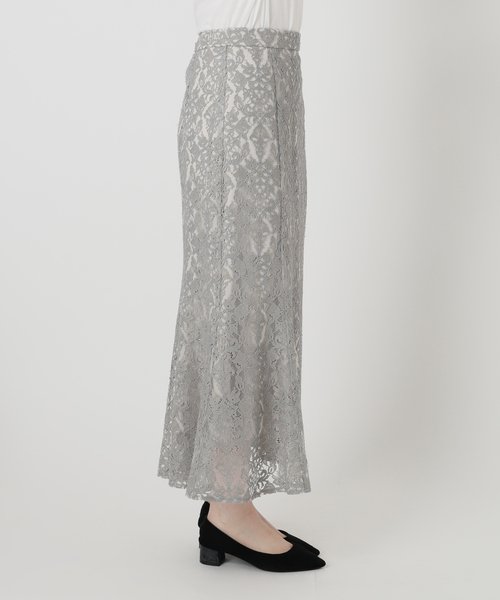 La TOTALITE（ラトータリテ）の「【洗える】マーメイドレーススカート（スカート・レディース・ホワイト/グレー・36/38）」の21枚目の写真