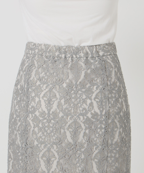 La TOTALITE（ラトータリテ）の「【洗える】マーメイドレーススカート（スカート・レディース・ホワイト/グレー・36/38）」の22枚目の写真