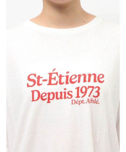 Ungrid（アングリッド）の「ミニスラブビッグシルエットロゴTee（Tシャツ/カットソー・レディース・レッド/ライトグレー/オフホワイト/ネイビー・FREE）」の14枚目の写真