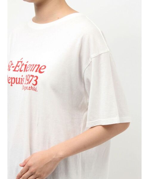Ungrid（アングリッド）の「ミニスラブビッグシルエットロゴTee（Tシャツ/カットソー・レディース・レッド/ライトグレー/オフホワイト/ネイビー・FREE）」の15枚目の写真