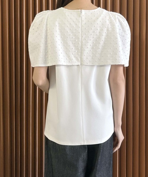 ELFRANK(エルフランク)の「ダンボール ドット パフスリーブ トップス《着用動画あり》(Tシャツ/カットソー・レディース・オフホワイト/ブラック・L/M)」の18枚目の写真