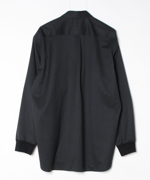 my beautiful landlet(マイビューティフルランドレット)の「【my beautiful landlet】WASHABLE WOOL OVERSIZE POLO SHIRT(シャツ/ブラウス・メンズ・ブラック/グレー/ベージュ・1/0)」の11枚目の写真