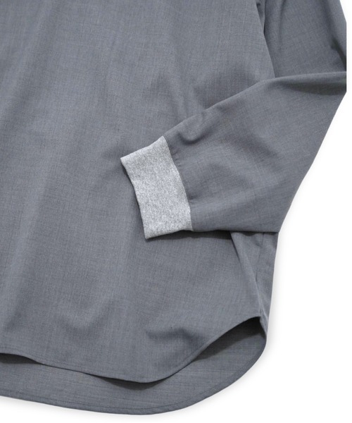 my beautiful landlet(マイビューティフルランドレット)の「【my beautiful landlet】WASHABLE WOOL OVERSIZE POLO SHIRT(シャツ/ブラウス・メンズ・ブラック/グレー/ベージュ・1/0)」の14枚目の写真