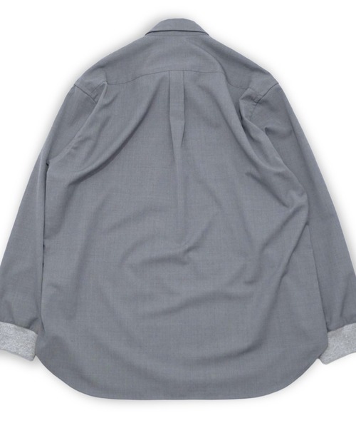 my beautiful landlet(マイビューティフルランドレット)の「【my beautiful landlet】WASHABLE WOOL OVERSIZE POLO SHIRT(シャツ/ブラウス・メンズ・ブラック/グレー/ベージュ・1/0)」の16枚目の写真