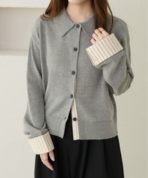 apres jour clair（アプレジュールクレア）の「【apres jour clair】ドッキングニットカーディガン（カーディガン/ボレロ）」