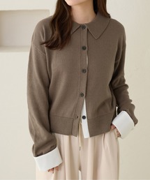 apres jour clair（アプレジュールクレア）の「【apres jour clair】ドッキングニットカーディガン（カーディガン/ボレロ）」