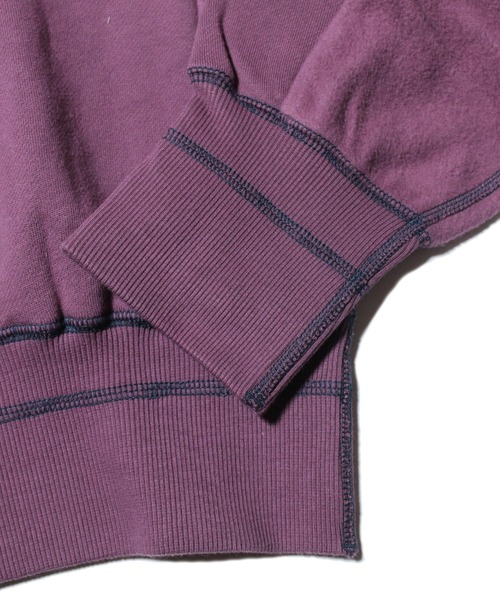 NATAL DESIGN（ネイタルデザイン）の「SWALLOW LOGO CREW SWEAT（スウェット・メンズ・パープル/チョコ/オリーブ・SMALL/MEDIUM/LARGE/X-LARGE）」の6枚目の写真