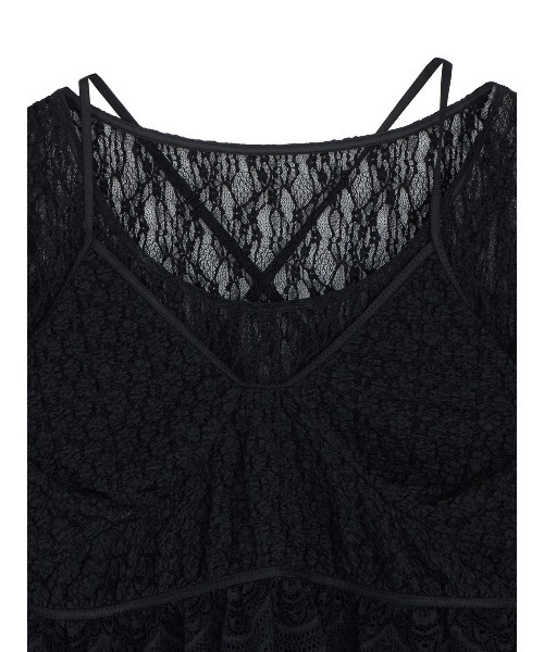 Ameri（アメリ）の「CUT LACE BUSTIER SET TOP（シャツ/ブラウス・レディース・アイボリー/ブラック・FREE）」の22枚目の写真