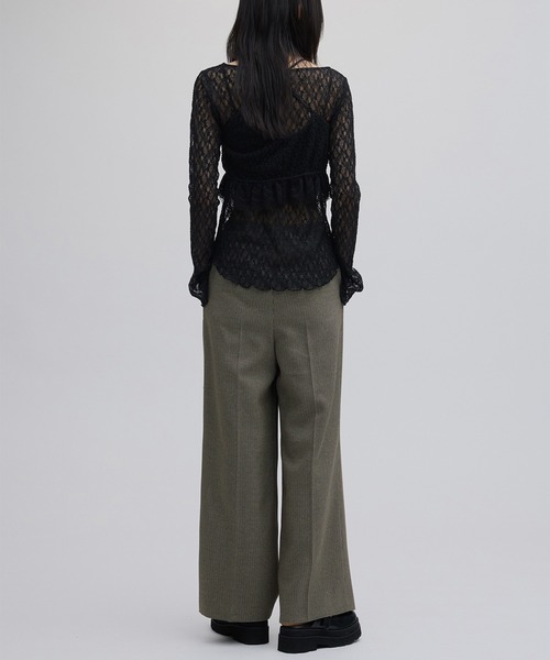 Ameri（アメリ）の「CUT LACE BUSTIER SET TOP（シャツ/ブラウス・レディース・アイボリー/ブラック・FREE）」の12枚目の写真