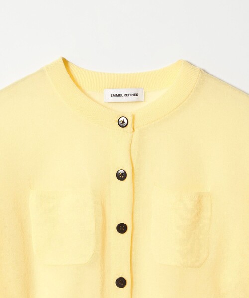 EMMEL REFINES（エメルリファインズ）の「＜EMMEL REFINES＞EM HW FILMY シアー クルーネック カーディガン（カーディガン/ボレロ・レディース・レッド/ホワイト/イエロー・FREE）」の22枚目の写真