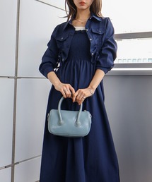 SpRay（スプレイ）の「シャーリングジャケットｘキャミワンピース（ワンピース）」