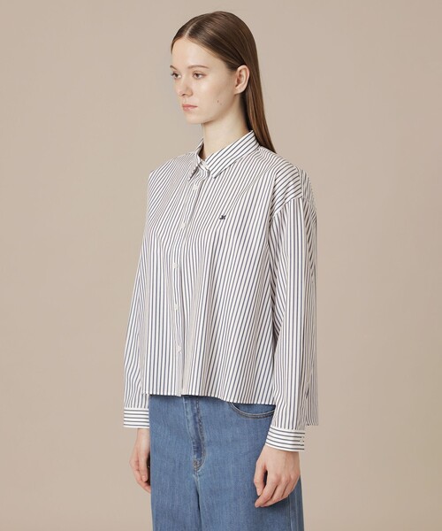 MACKINTOSH LONDON（マッキントッシュ ロンドン）の「コットンタイプライターシャツ（シャツ/ブラウス・レディース・オフホワイト/ブルー系その他2・38）」の6枚目の写真