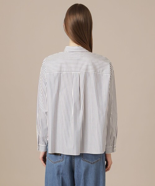 MACKINTOSH LONDON（マッキントッシュ ロンドン）の「コットンタイプライターシャツ（シャツ/ブラウス・レディース・オフホワイト/ブルー系その他2・38）」の7枚目の写真