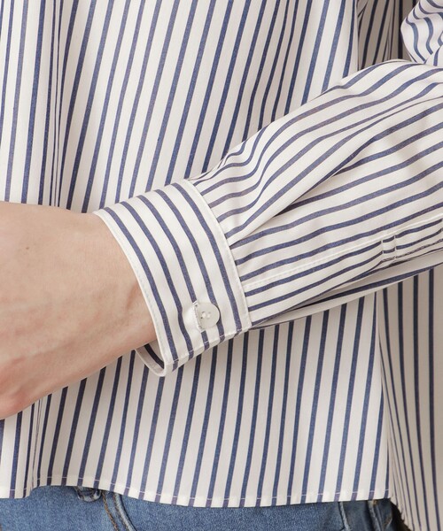 MACKINTOSH LONDON（マッキントッシュ ロンドン）の「コットンタイプライターシャツ（シャツ/ブラウス・レディース・オフホワイト/ブルー系その他2・38）」の8枚目の写真