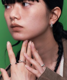 whoseA（フーシー）の「【silver925】W dot Ring / ダブルドットジルコニアリング（リング）」