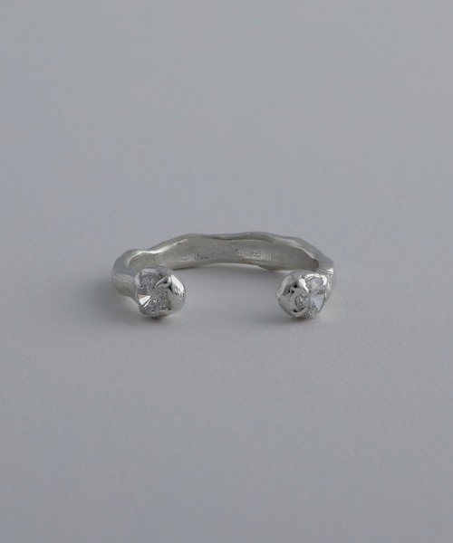 whoseA(フーシー)の「【silver925】W dot Ring / ダブルドットジルコニアリング(リング・メンズ・クリア/ブラック・16号/13号/10号)」の3枚目の写真