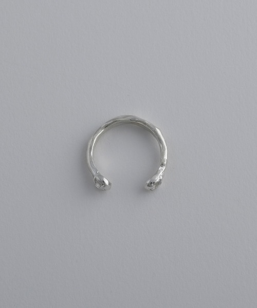 whoseA(フーシー)の「【silver925】W dot Ring / ダブルドットジルコニアリング(リング・メンズ・クリア/ブラック・16号/13号/10号)」の4枚目の写真