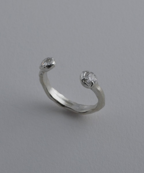 whoseA(フーシー)の「【silver925】W dot Ring / ダブルドットジルコニアリング(リング・メンズ・クリア/ブラック・16号/13号/10号)」の7枚目の写真