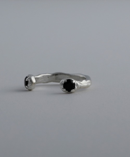 whoseA(フーシー)の「【silver925】W dot Ring / ダブルドットジルコニアリング(リング・メンズ・クリア/ブラック・16号/13号/10号)」の15枚目の写真