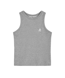 WAFFLE SLEEVELESS - GREY