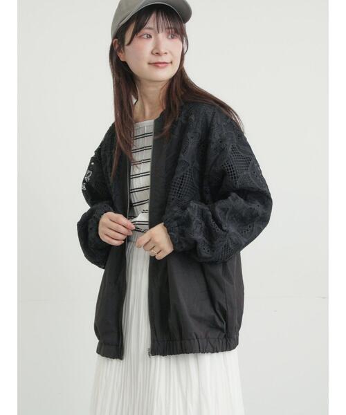 Samansa Mos2(サマンサ モスモス)の「切り替えレースブルゾン(ブルゾン・レディース・キナリ・F)」の12枚目の写真