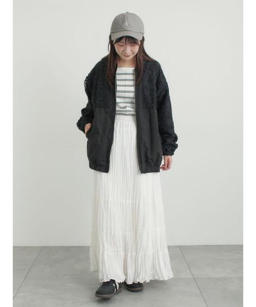 Samansa Mos2(サマンサ モスモス)の「切り替えレースブルゾン(ブルゾン・レディース・キナリ・F)」の16枚目の写真