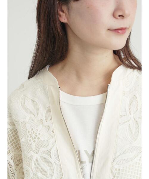 Samansa Mos2(サマンサ モスモス)の「切り替えレースブルゾン(ブルゾン・レディース・キナリ・F)」の21枚目の写真