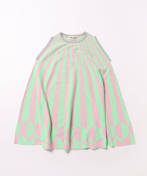 ami amie（アミアミ）の「＊綿100％＊ノースリーブグラフィックAラインワンピース（ワンピース・キッズ・サックスブルー/ライトグリーン・115cm/130cm/100cm）」の10枚目の写真