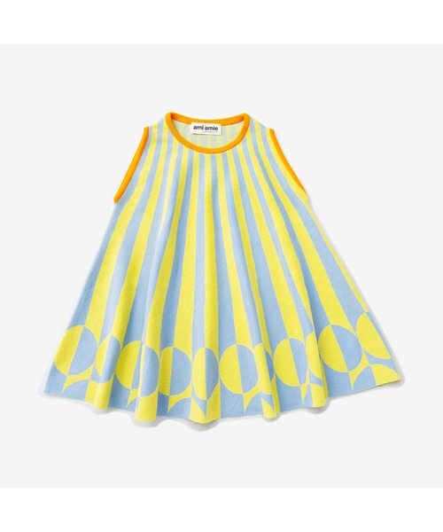 ami amie（アミアミ）の「＊綿100％＊ノースリーブグラフィックAラインワンピース（ワンピース・キッズ・サックスブルー/ライトグリーン・115cm/130cm/100cm）」の17枚目の写真