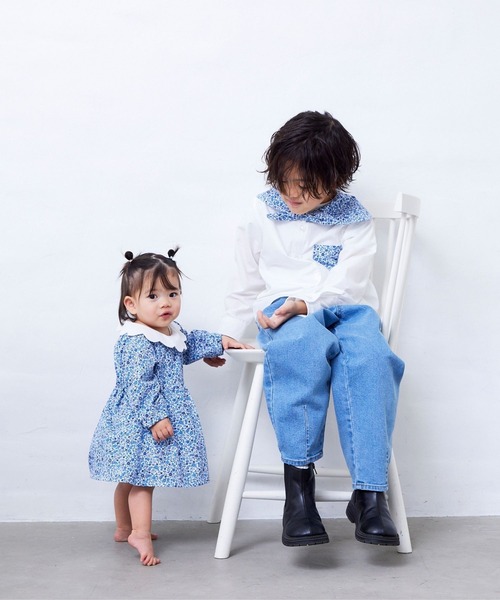Fluffy BROTHERS(フラッフィーブラザーズ)の「バンダナ付きシャツ(シャツ/ブラウス・キッズ・ホワイト・130cm/120cm/110cm/100cm/90㎝)」の11枚目の写真