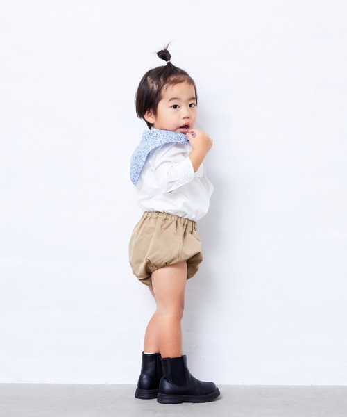 Fluffy BROTHERS(フラッフィーブラザーズ)の「バンダナ付きシャツ(シャツ/ブラウス・キッズ・ホワイト・130cm/120cm/110cm/100cm/90㎝)」の4枚目の写真