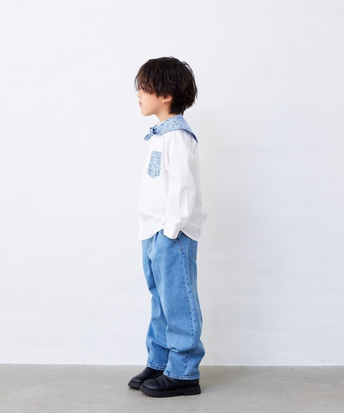 Fluffy BROTHERS(フラッフィーブラザーズ)の「バンダナ付きシャツ(シャツ/ブラウス・キッズ・ホワイト・130cm/120cm/110cm/100cm/90㎝)」の17枚目の写真