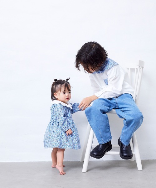 Fluffy BROTHERS(フラッフィーブラザーズ)の「バンダナ付きシャツ(シャツ/ブラウス・キッズ・ホワイト・130cm/120cm/110cm/100cm/90㎝)」の7枚目の写真