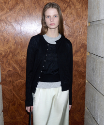 LEVAR（レバー）の「Layered Knit Cardigan Set - Black（ニット/セーター）」
