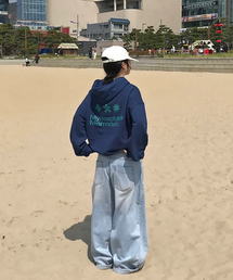 (zp) MM SYMBOL LOGO 2WAY ZIP-UP (NAVY)