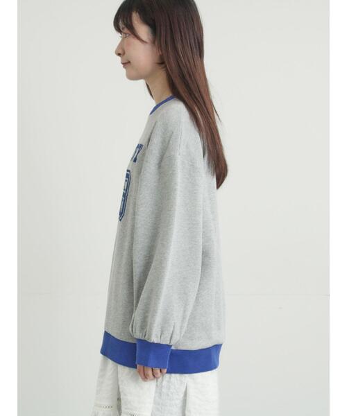 Samansa Mos2(サマンサ モスモス)の「リンガーロゴスウェット(Tシャツ/カットソー・レディース・キナリ/ピンク/グレー・F)」の21枚目の写真