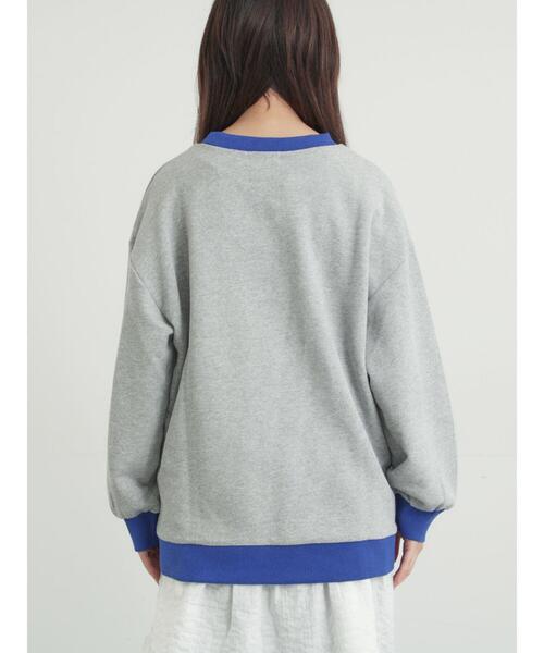 Samansa Mos2(サマンサ モスモス)の「リンガーロゴスウェット(Tシャツ/カットソー・レディース・キナリ/ピンク/グレー・F)」の22枚目の写真