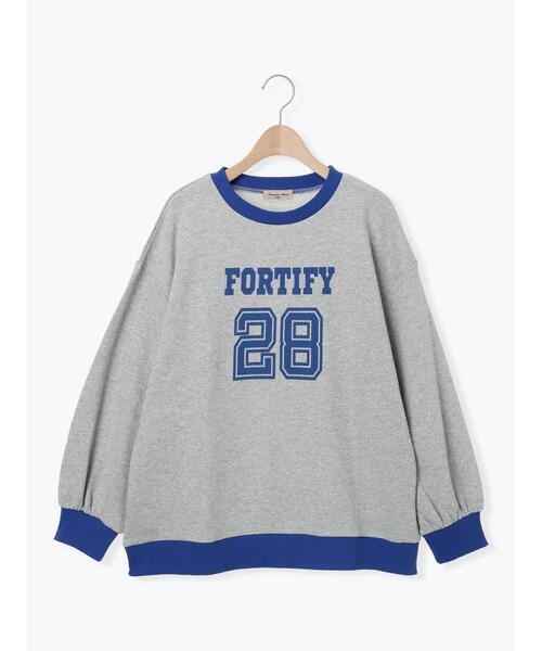 Samansa Mos2(サマンサ モスモス)の「リンガーロゴスウェット(Tシャツ/カットソー・レディース・キナリ/ピンク/グレー・F)」の4枚目の写真