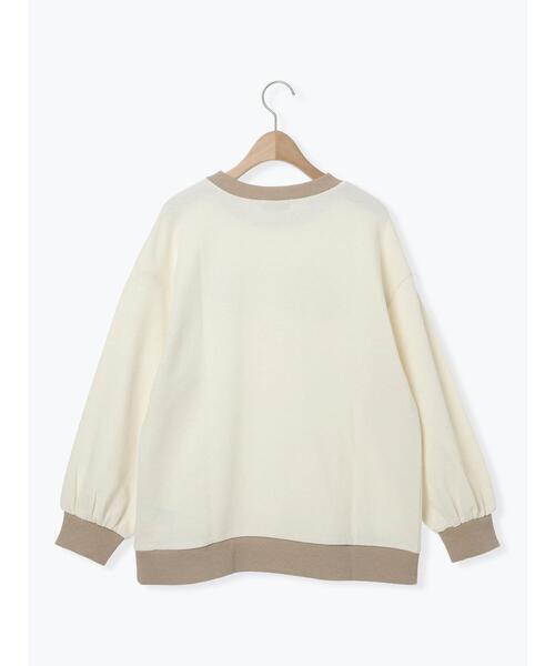 Samansa Mos2(サマンサ モスモス)の「リンガーロゴスウェット(Tシャツ/カットソー・レディース・キナリ/ピンク/グレー・F)」の6枚目の写真