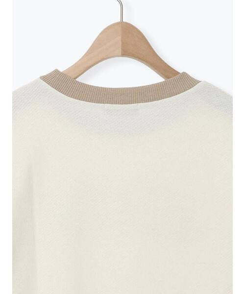 Samansa Mos2(サマンサ モスモス)の「リンガーロゴスウェット(Tシャツ/カットソー・レディース・キナリ/ピンク/グレー・F)」の10枚目の写真