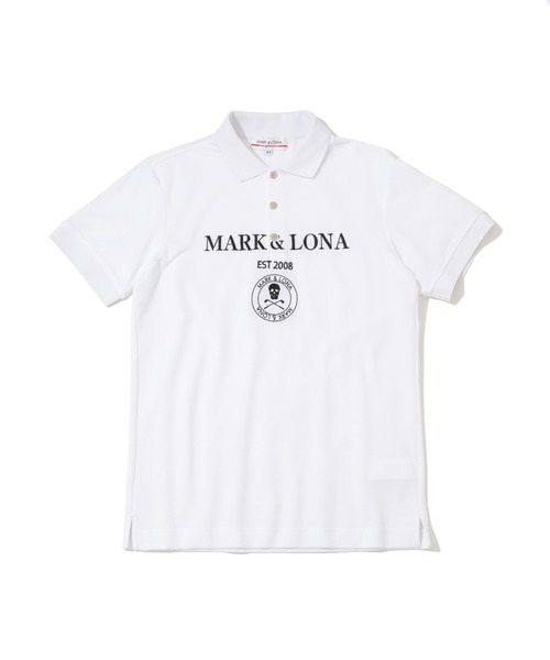 MARK & LONA（マークアンドロナ）の「Gauge Jacquard Polo | MEN（ポロシャツ・メンズ・ブラック/ホワイト/ピンク/グリーン・48/46）」の5枚目の写真